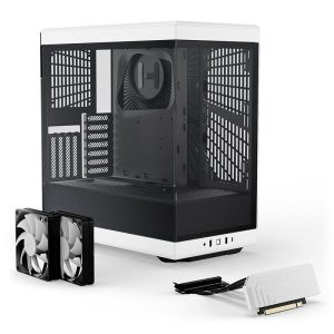 Кутия HYTE Y40 Tempered Glass, Mid-Tower, Бяло и Черно - Image 2