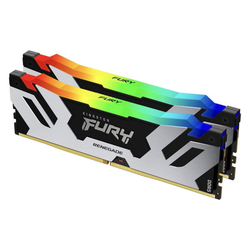 Памет Kingston Fury Renegade Silver RGB 32GB(2x16GB) DDR5 6400MHz KF564C32RSK2-32 - Image 2