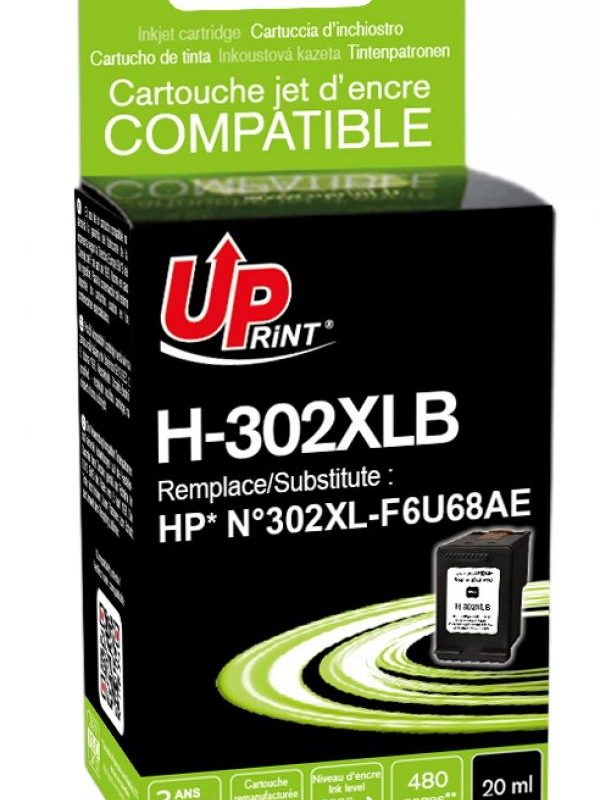 Мастилница UPRINT F6U68AE-N°302XL HP, Черен