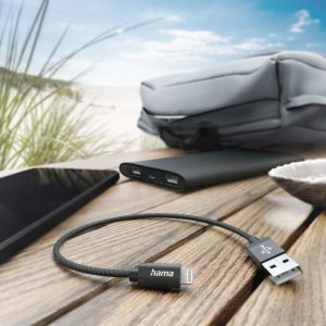 Кабел за зареждане USB-A -Lightning, 0.2м, 201578 - Image 2