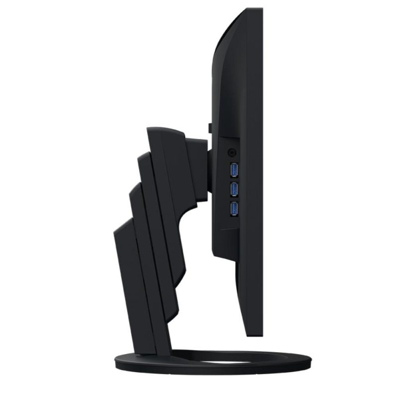 Монитор EIZO FlexScan EV2485, IPS, 24 inch, Wide, UXGA, DisplayPort, HDMI, USB-C, USB Hub, Черен - Image 8