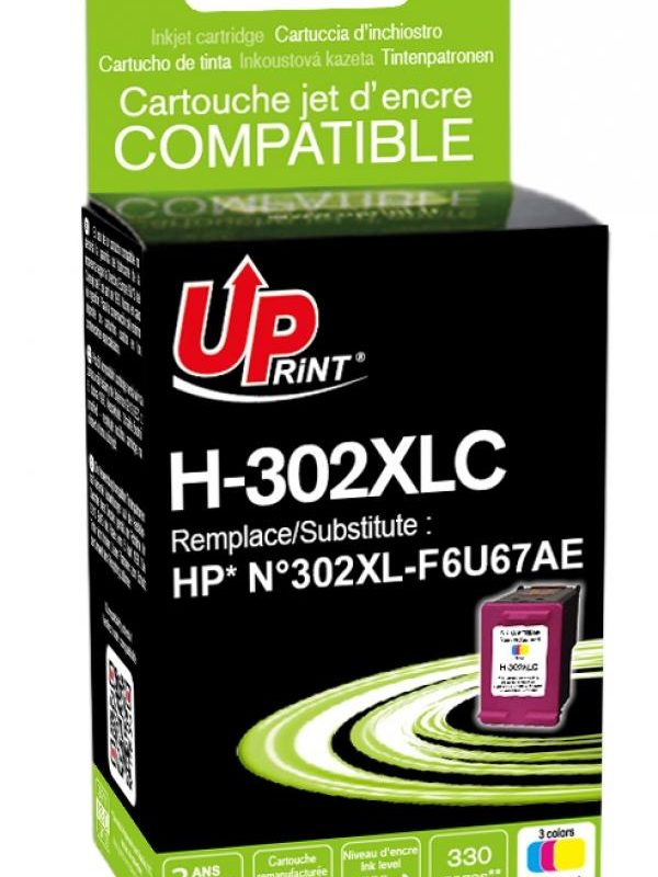 Мастилница UPRINT F6U67AE-N°302XL HP, Цветна