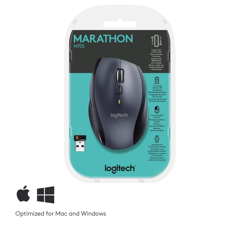Безжична оптична мишка LOGITECH M705 Marathon - Image 5