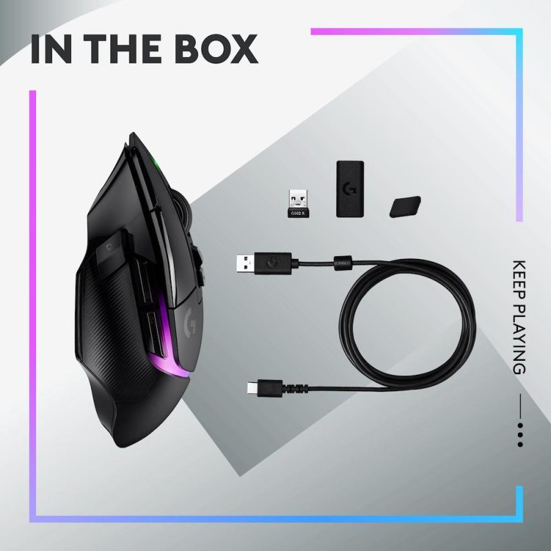 Геймърска мишка Logitech G502 X Plus Black Lightsync RGB - Image 9