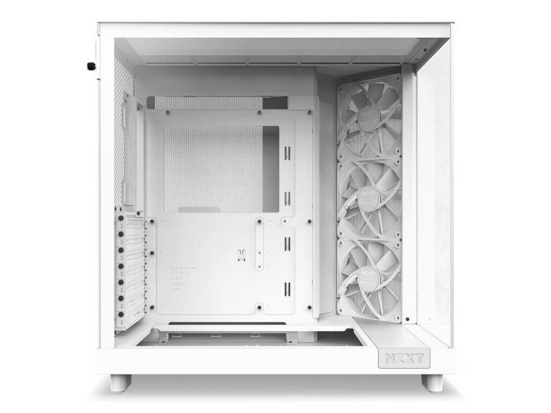 Кутия NZXT H6 Flow Matte White - Middle Tower - Image 7
