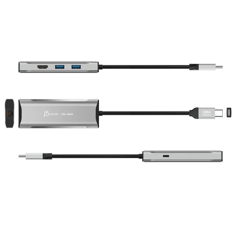 Докинг станция j5create JCD392 100W, USB-C, 10Gbps, 4K60 - Image 6