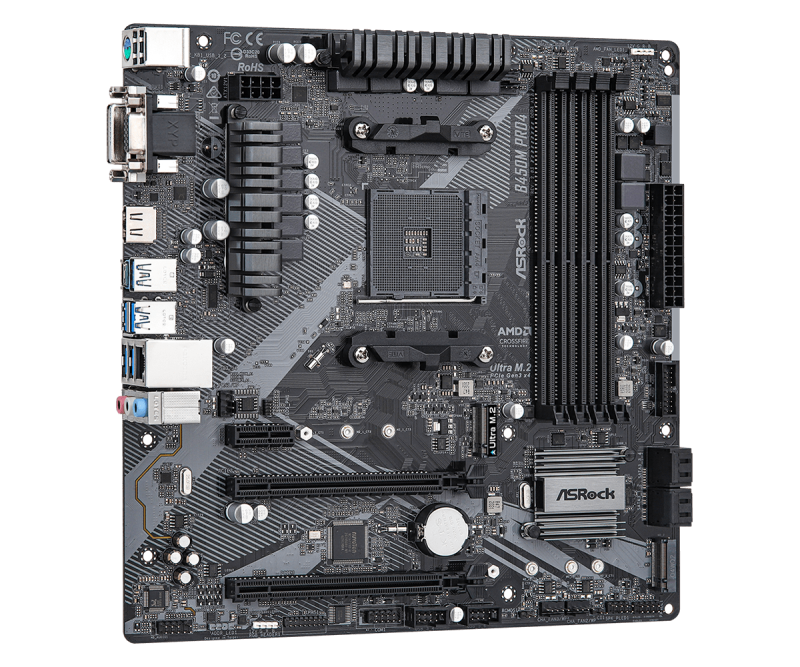 Дънна платка ASROCK B450M Pro4 R2.0 - Image 2