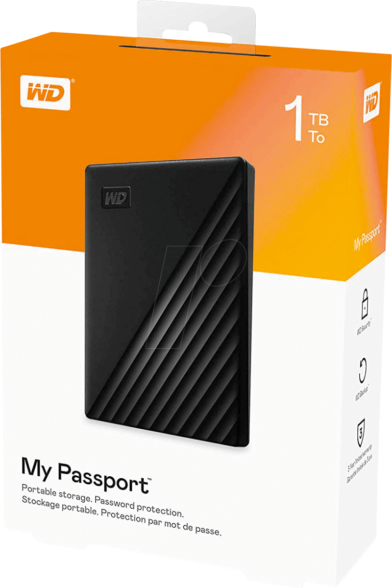 Външен хард диск Western Digital My Passport, 1TB, 2.5" - Image 4