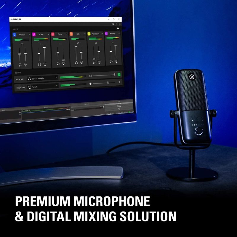 Настолен микрофон Elgato Wave 3 - Image 2