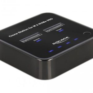 Външна стойка Delock M.2, 2 x M.2 NVMe, PCIe SSD, Функция клониране - Image 2