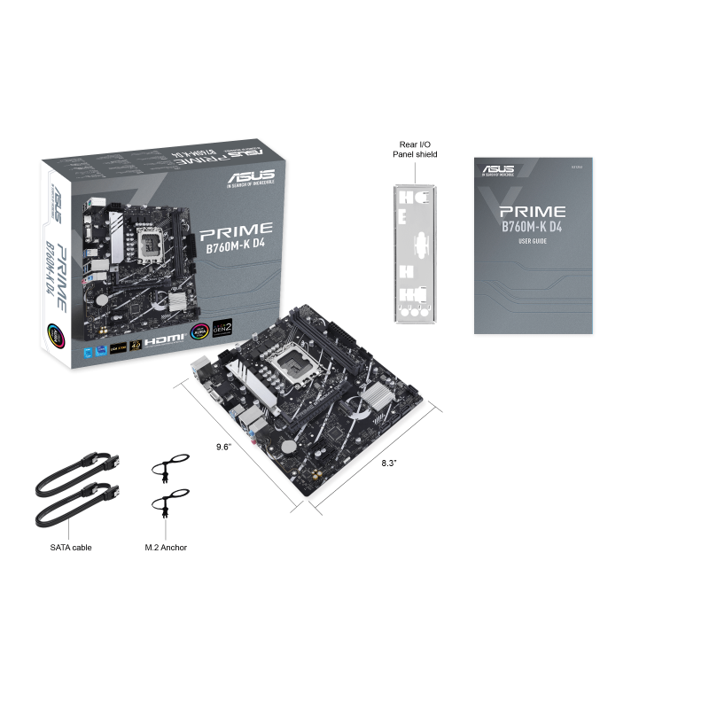 Дънна платка ASUS PRIME B760M-K D4, LGA 1700, mATX - Image 5