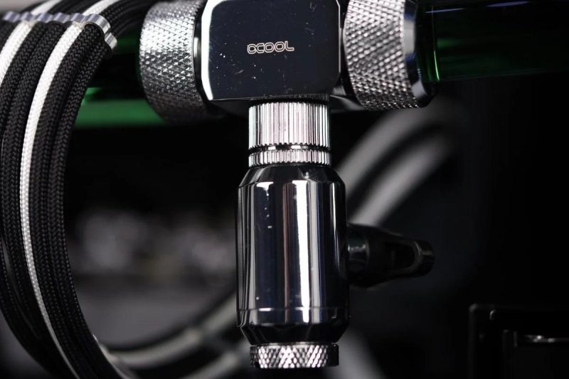 Сферичен кран Alphacool, Вътрешна резба G1/4, Хром - Image 5