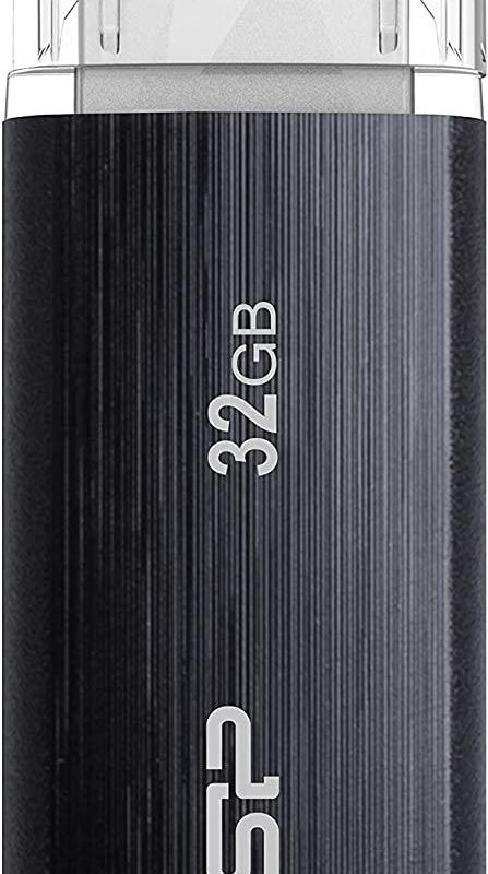 USB памет SILICON POWER Blaze B02, 32GB, USB 3.2 Gen 1, Черен