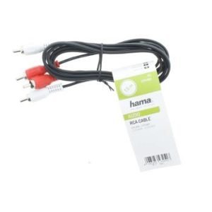 Аудио кабел HAMA, 2 x Чинч - 2 x Чинч, 1.5м, Черен - Image 2
