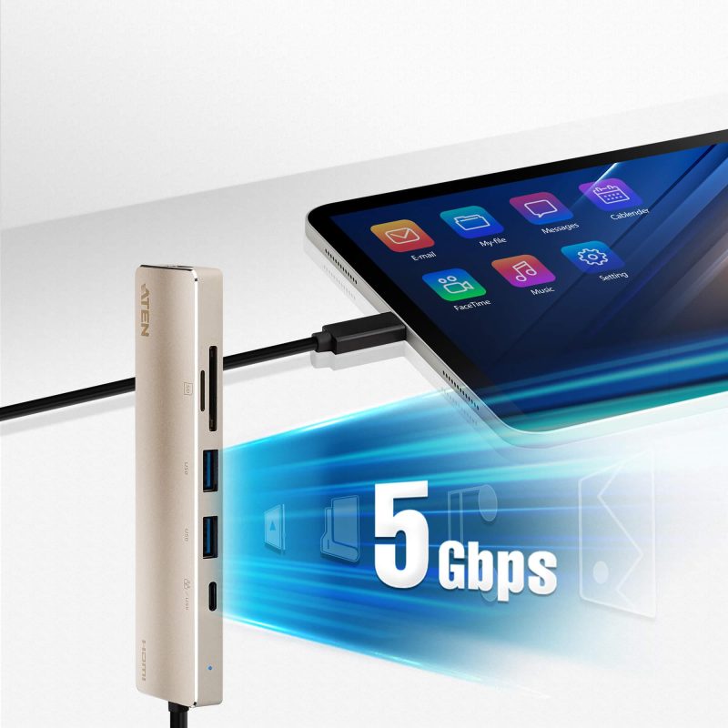 Докинг станция ATEN UH3239, USB-C, Power Pass-Through - Image 7