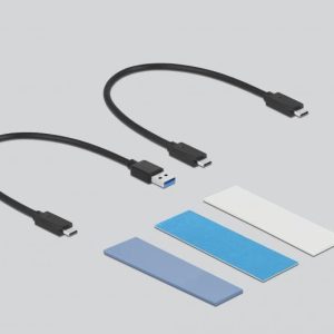 Външна стойка Delock, За M.2 NVMe PCIe или SATA SSD, USB-C 3.2 Gen 2, Инсталация без инструменти - Image 4