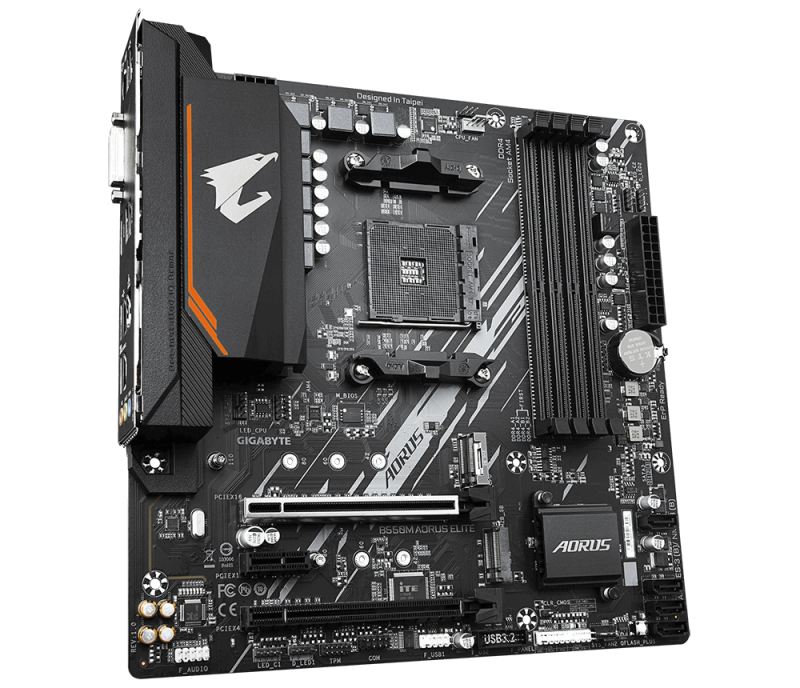 Дънна платка GIGABYTE B550M AORUS ELITE, Socket AM4 - Image 3