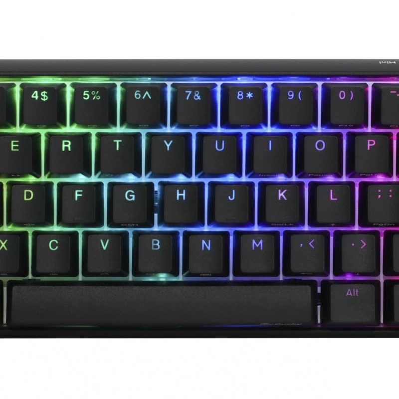 Геймърскa механична клавиатура Ducky One 3 Classic Mini 60%, Hotswap Cherry MX Clear, RGB, PBT Keycaps