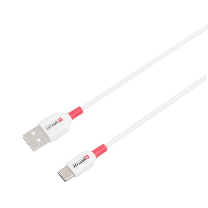 Кабел Skross, USB-C - USB-A 2.0 мъжко, 1.2м, Бял - Image 3