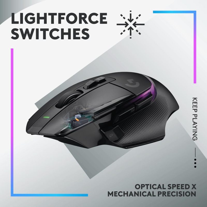 Геймърска мишка Logitech G502 X Plus Black Lightsync RGB - Image 2
