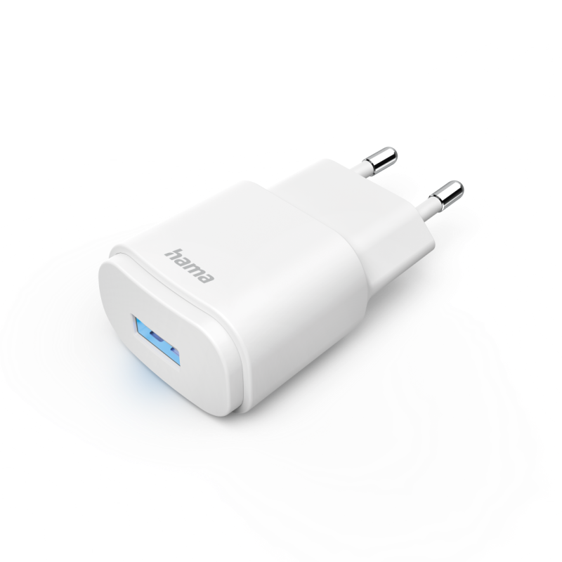Мрежово зарядно HAMA, USB-A, 6 W, Бял - Image 2