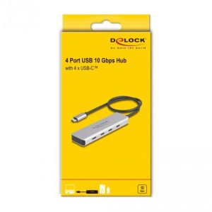 USB хъб Delock 64231, USB-C - 4 x USB-C, 10 Gbps - Image 3