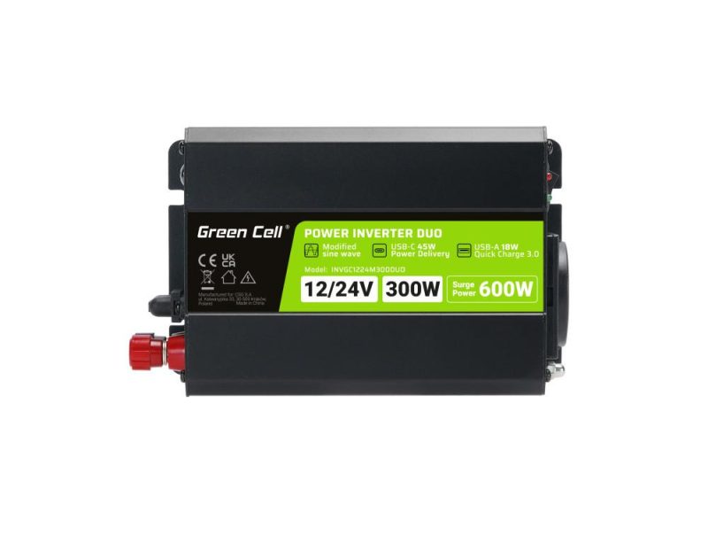Инвертор PRO DUO 12V/24V to /220 V  DC/AC 300/600W, Модифицирана синусоида - Image 4