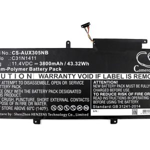 Батерия за лаптоп  C31N1411, Asus ZenBook UX305C, UX305CA, UX305F, UX305FA, 11.4V, 3800 mAh CAMERON SINO