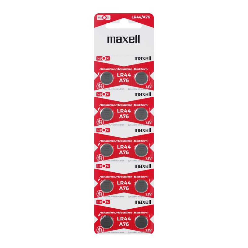 Бутонна микроалкална батерия MAXELL LR-44 /AG13/ 1,55V 10 бр./pack  цена за 1 бр. - Image 3