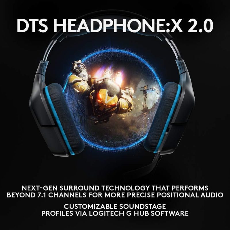 Геймърски слушалки Logitech G432, Микрофон, Черни - Image 3