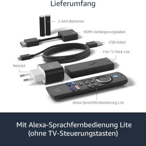 Мултимедиен плеър Amazon Fire TV Stick Lite, Alexa Voice Remote, Черен - Image 2