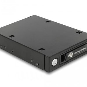 Чекмедже Delock 3.5″, За 1 x 2.5″ U.2 NVMe SSD или SATA / SAS HDD / SSD, Черен - Image 3