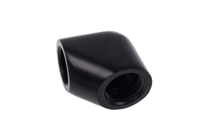 L-конектор Alphacool Eiszapfen, G1/4 AG вътрешна резба G1/4 IG, Черен мат - Image 3