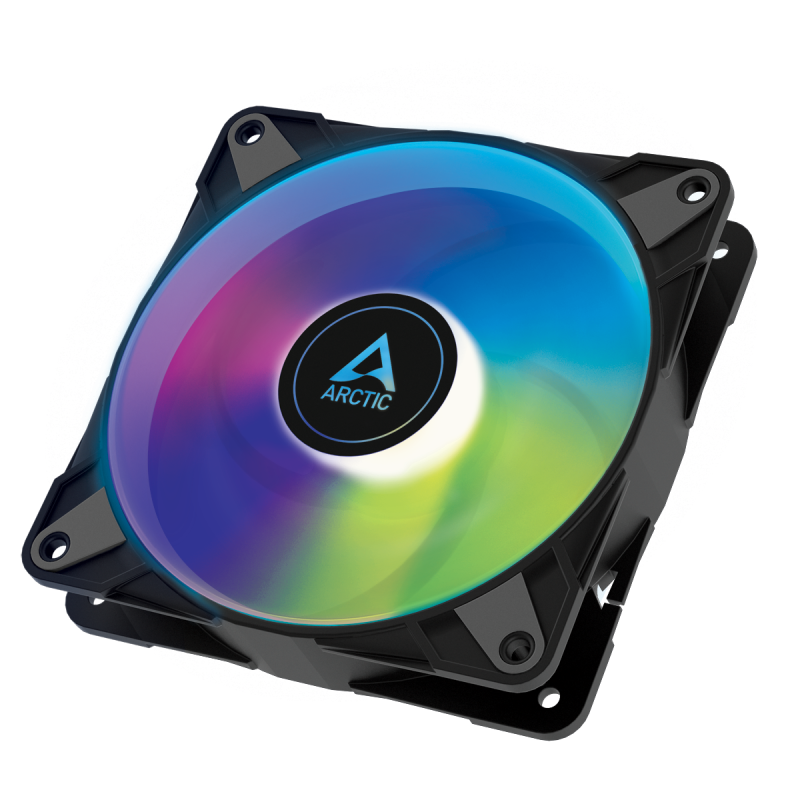 Вентилатори ARCTIC P12 Black, A-RGB, 120mm, 3 Fan комплект - Image 2