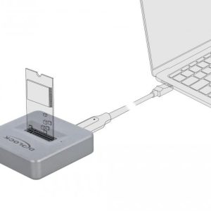 Докинг станция Delock, За M.2 NVMe PCIe SSD, USB-C 3.2 Gen 2 - Image 2