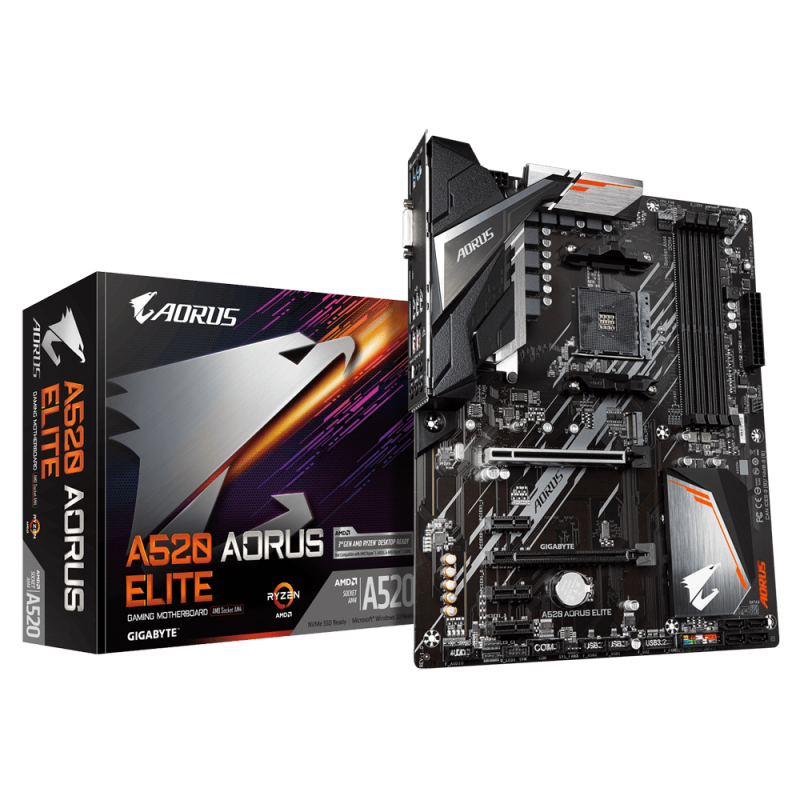 Дънна платка GIGABYTE A520 AORUS ELITE AM4 - Image 5
