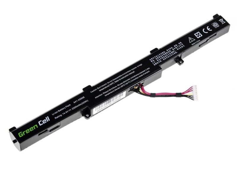 Батерия  за лаптоп GREEN CELL, Asus A41-X550E F550 F750 K550 K750 R510 R750 X550 X750, 14.4V, 2200mAh - Image 2
