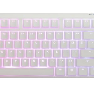 Геймърскa механична клавиатура Ducky One 3 Pure White TKL Hotswap Cherry MX Silver, RGB, PBT Keycaps