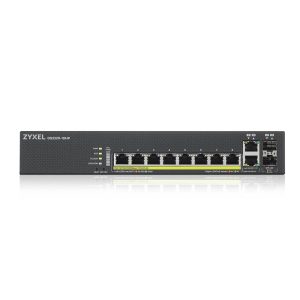 Суич ZyXEL GS-2220-10HP, 10 портов Layer2+, 8x Gigabit PoE + 2x Gigabit combo (RJ45/SFP), управляем - Image 2