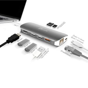 Докинг станция j5create Multi-Port JCD383, USB, HDMI, Ethernet, SD, microSD - Image 4