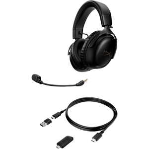 Геймърски слушалки HyperX, Cloud III, Безжични, Микрофон, Черни - Image 4
