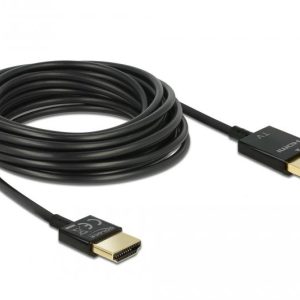 Кабел Delock, HDMI-A мъжко - HDMI-A мъжко, Ethernet, 18 Gbit/s, 4K, 3 м, Черен - Image 2