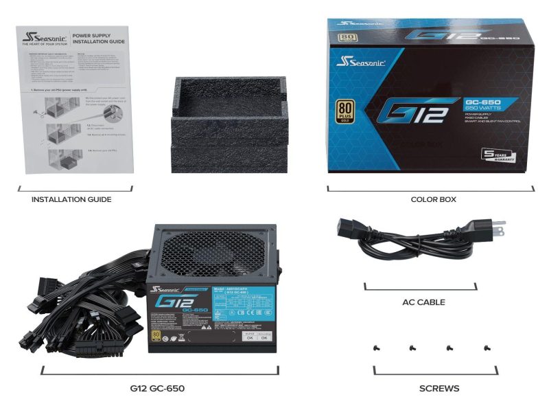 Захранващ блок Seasonic G12-GC-650, 650W, 80+ GOLD - Image 5