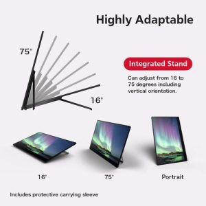 Преносим тъч монитор  RICOH 150BW, OLED, 15.6", 715 г, USB-C, Li-Ion 3740mAh - Image 9