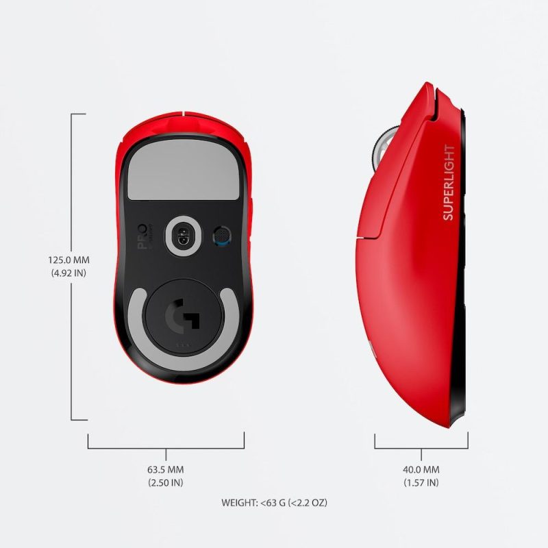 Геймърска мишка Logitech G Pro Wireless Red - Image 7