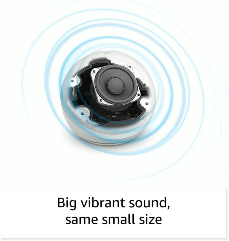 Смарт тонколона Amazon Echo Dot 5, B09B8vn8yq, Гласов асистент, Alexa, Часовник, Бяла - Image 3