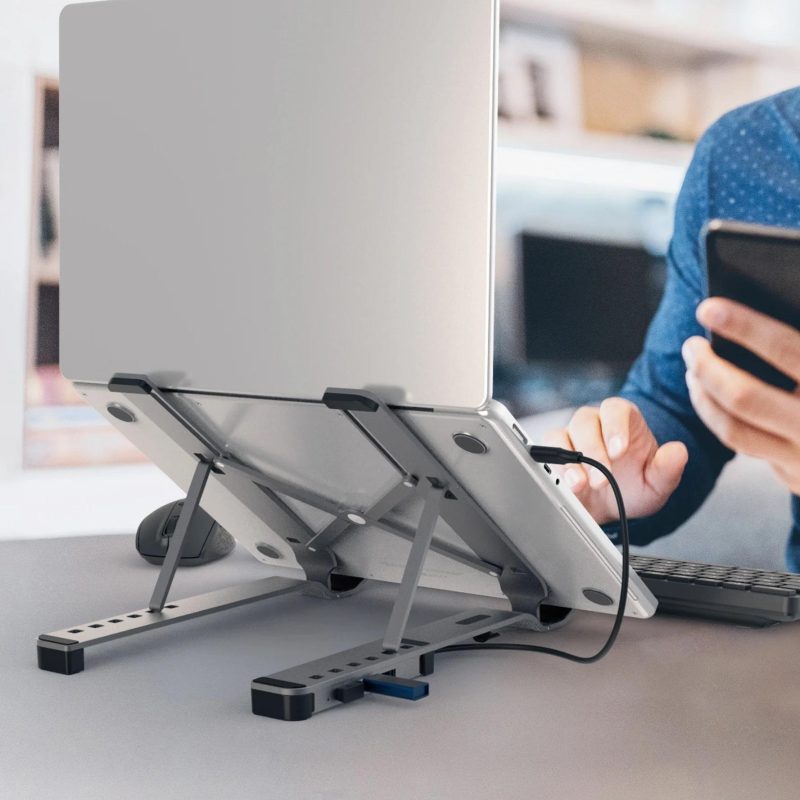 Поставка за лаптоп j5create JTS223, 4 портов USB-C хъб, Алуминиева - Image 7