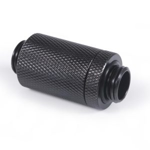 D-Plug Alphacool ES, 31.5mm, G1/4 AG auf G1/4 AG, Черен мат