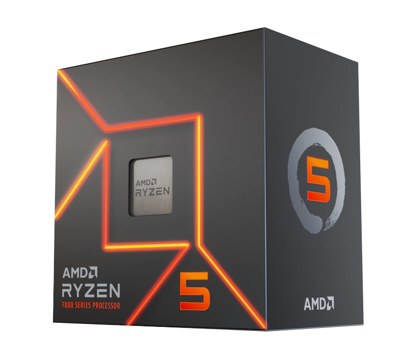 Процесор AMD RYZEN 5 7600, 6-Core, 3.8 GHz, 32MB, 65W, AM5, BOX