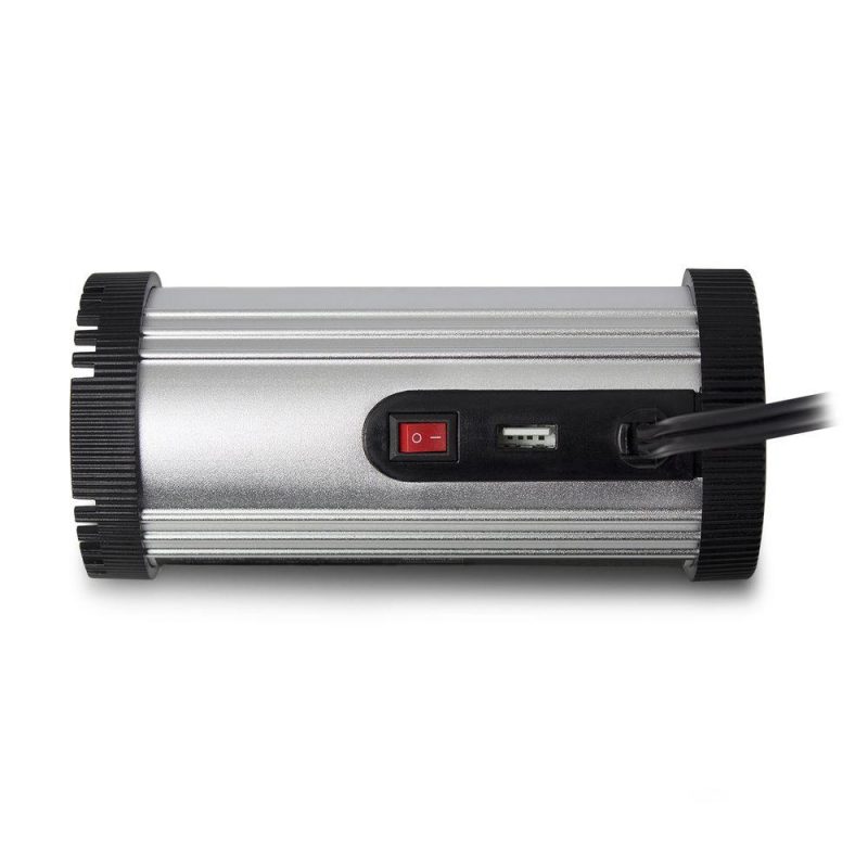 Инвертор Ewent EM3995, DC/AC 12V/230V, 150W, USB 2.1 A, Сребрист - Image 6